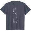 imageStar Wars Princess Leia I Love You Couples Valentines Day TShirtHeather Blue