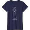 imageStar Wars Princess Leia I Love You Couples Valentines Day TShirtNavy Blue
