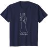 imageStar Wars Princess Leia I Love You Couples Valentines Day TShirtNavy Blue