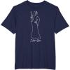 imageStar Wars Princess Leia I Love You Couples Valentines Day TShirtNavy Blue