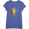 imageStar Wars Logo with Pride Icons TShirtBright Blue Heather