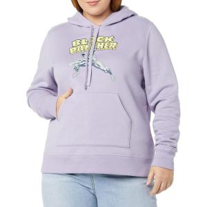 imageAmazon Essentials Disney  Marvel  Star Wars  Princess Womens Fleece Pullover Hoodie Sweatshirts Available in Plus SizeMarvel Black Panther