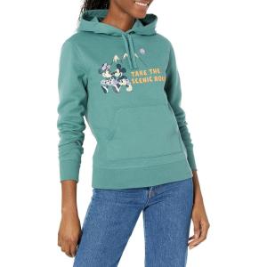 imageAmazon Essentials Disney  Marvel  Star Wars  Princess Womens Fleece Pullover Hoodie Sweatshirts Available in Plus SizeMickey Scenic Route
