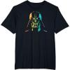 imageStar Wars Darth Vader Gradient Rainbow Pride TShirtBlack