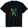 imageStar Wars Darth Vader Gradient Rainbow Pride TShirtBlack