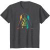 imageStar Wars Darth Vader Gradient Rainbow Pride TShirtDark Heather Grey