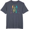 imageStar Wars Darth Vader Gradient Rainbow Pride TShirtHeather Blue