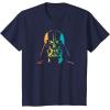 imageStar Wars Darth Vader Gradient Rainbow Pride TShirtNavy Blue