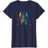 imageStar Wars Darth Vader Gradient Rainbow Pride TShirtNavy Blue