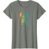 imageStar Wars Darth Vader Gradient Rainbow Pride TShirtOlive Heather