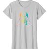 imageStar Wars Darth Vader Gradient Rainbow Pride TShirtSilver Grey