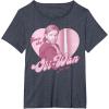 imageStar Wars ObiWan For Me Heart Portrait TShirtHeather Blue