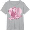 imageStar Wars ObiWan For Me Heart Portrait TShirtHeather Grey