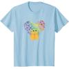 imageStar Wars The Mandalorian The Child Rainbow Hearts TShirtBaby Blue