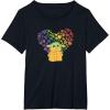 imageStar Wars The Mandalorian The Child Rainbow Hearts TShirtBlack