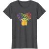 imageStar Wars The Mandalorian The Child Rainbow Hearts TShirtDark Heather Grey