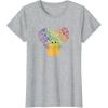 imageStar Wars The Mandalorian The Child Rainbow Hearts TShirtHeather Grey