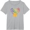imageStar Wars The Mandalorian The Child Rainbow Hearts TShirtHeather Grey