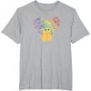 imageStar Wars The Mandalorian The Child Rainbow Hearts TShirtHeather Grey