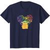 imageStar Wars The Mandalorian The Child Rainbow Hearts TShirtNavy Blue