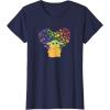 imageStar Wars The Mandalorian The Child Rainbow Hearts TShirtNavy Blue