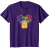 imageStar Wars The Mandalorian The Child Rainbow Hearts TShirtPurple