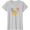 imageStar Wars The Mandalorian The Child Rainbow Hearts TShirtSilver Grey