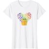 imageStar Wars The Mandalorian The Child Rainbow Hearts TShirtWhite