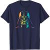 imageStar Wars Darth Vader Gradient Rainbow Pride TShirtNavy Blue
