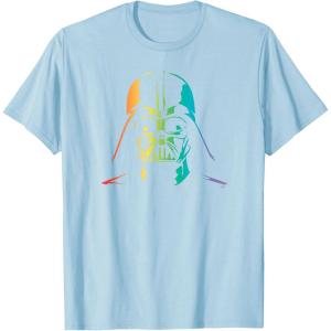 imageStar Wars Darth Vader Gradient Rainbow Pride TShirtBaby Blue