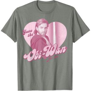 imageStar Wars ObiWan For Me Heart Portrait TShirtOlive Heather