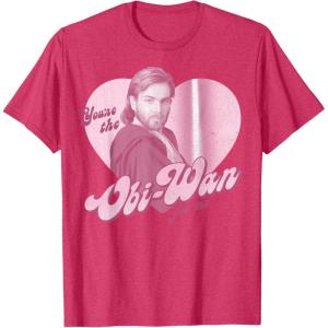 imageStar Wars ObiWan For Me Heart Portrait TShirtRed Heather