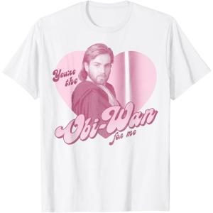 imageStar Wars ObiWan For Me Heart Portrait TShirtWhite