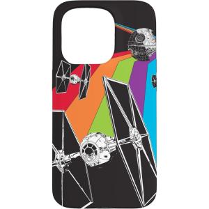 imageiPhone 16 Star Wars TIE Fighter Rainbow Black CaseiPhone 15 Pro