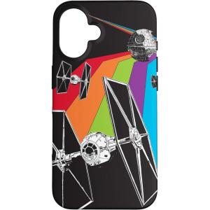 imageiPhone 16 Star Wars TIE Fighter Rainbow Black CaseiPhone 16