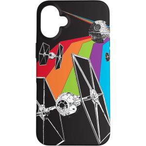 imageiPhone 16 Star Wars TIE Fighter Rainbow Black CaseiPhone 16 Plus