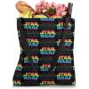 imageStar Wars Logo Gradient Rainbow Black Tote Bag