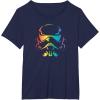 imageStar Wars Pride Stormtrooper Helmet TShirtNavy Blue