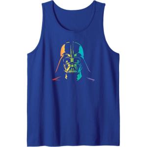 imageStar Wars Darth Vader Gradient Rainbow Pride Tank TopRoyal Blue