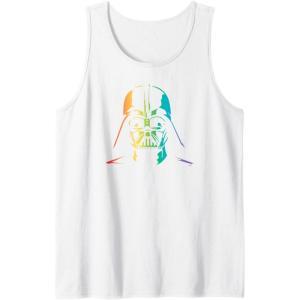 imageStar Wars Darth Vader Gradient Rainbow Pride Tank TopWhite