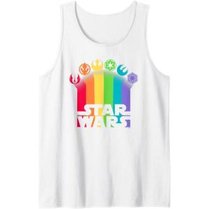 imageStar Wars Logo with Pride Icons Tank TopWhite