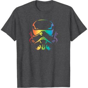 imageStar Wars Pride Stormtrooper Helmet TShirtDark Heather Grey