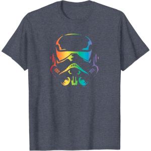 imageStar Wars Pride Stormtrooper Helmet TShirtHeather Blue