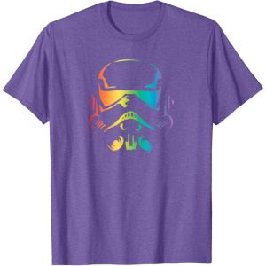 imageStar Wars Pride Stormtrooper Helmet TShirtPurple Heather