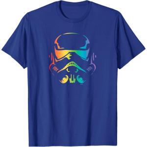imageStar Wars Pride Stormtrooper Helmet TShirtRoyal Blue