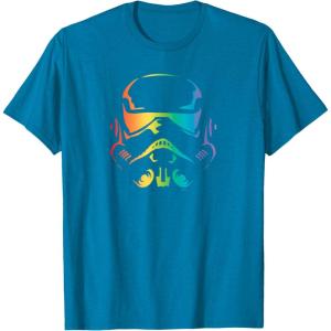 imageStar Wars Pride Stormtrooper Helmet TShirtSapphire Blue