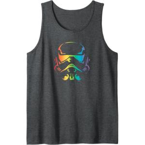 imageStar Wars Pride Stormtrooper Helmet Tank TopDark Heather Grey
