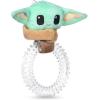 imageSTAR WARS for Pets Baby Yoda The Child in Cradle Ball Figure Dog Toy  Small Plush Toys Fabric Plush Dog Toy Squeaky Plush Toys for All DogsMulti4 InchFF15146The Child Puppy Teether Toy