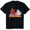 imageStar Wars Pride BB8 Let Nothing Stand in Your Way Rainbow TShirtBlack