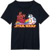 imageStar Wars Pride BB8 Let Nothing Stand in Your Way Rainbow TShirtBlack